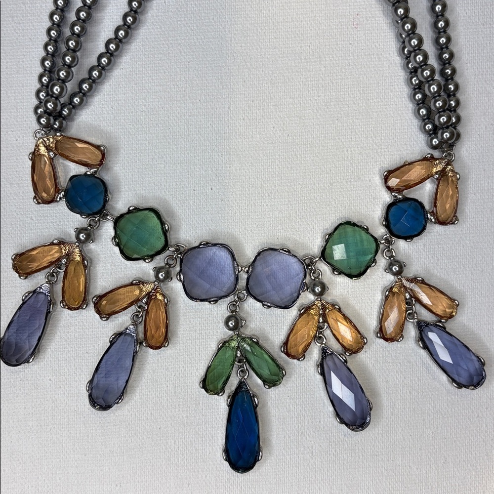 Anne Klein Multicolor Statement Necklace - image 5